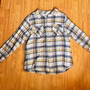 King Size  Mens Plaid Button Down Shirt Long Sleeve Size XL Big
